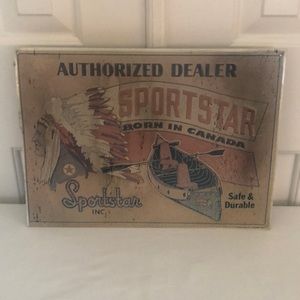 Metal "Sportstar" Sign